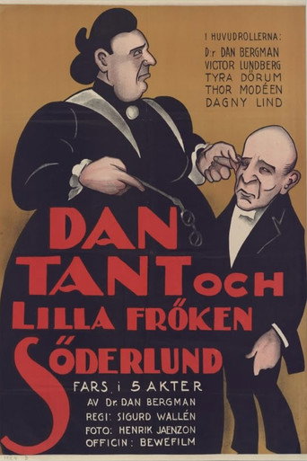 Movie poster for Dan, Auntie and Little Miss Söderlund (1924)
