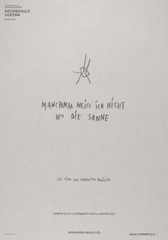 Movie poster for Sometimes i don't know where the sun (2022)