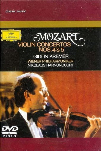 Movie poster for Mozart: Violin Concertos Nos. 4 & 5 (1987)
