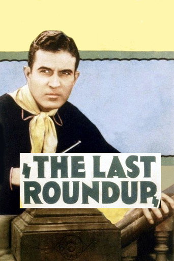 Movie poster for The Last Roundup (1929)