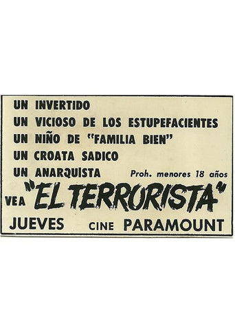 El terrorista poster