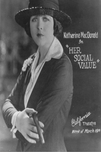 Movie poster for Her Social Value (1921)