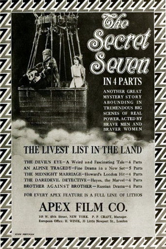 Movie poster for Paul Sleuth and the Mystic Seven (1914)
