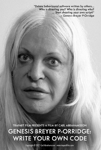 Movie poster for Genesis Breyer P-Orridge: Write Your Own Code (2020)