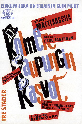 Movie poster for Kolmen kaupungin kasvot (1962)