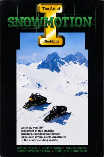 Movie poster for Snowmotion: The Art of Sledding (1992)