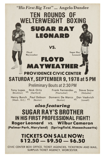 Movie poster for Sugar Ray Leonard vs. Floyd Mayweather Sr (1978)
