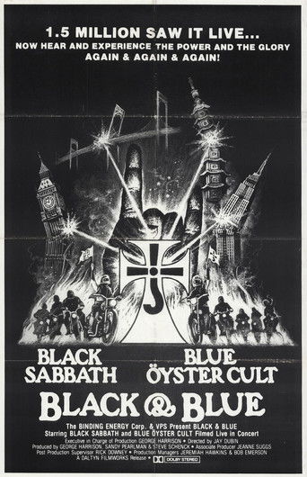 Black Sabbath & Blue Öyster Cult: Black and Blue poster