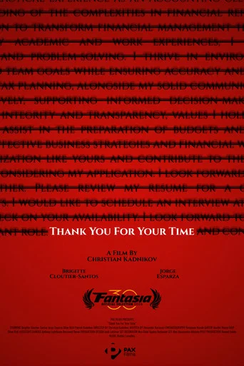 Movie poster for Thank You For Your Time