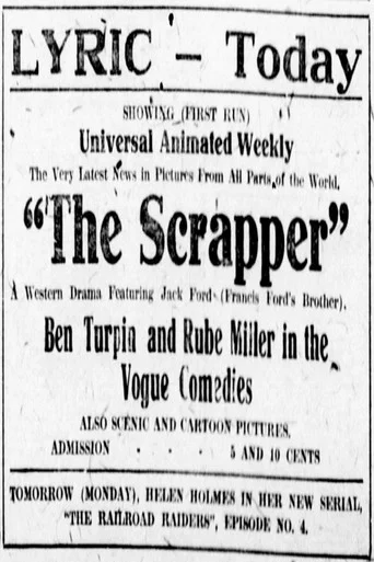 Movie poster for The Scrapper (1917)