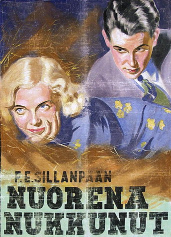 Movie poster for Nuorena nukkunut (1937)