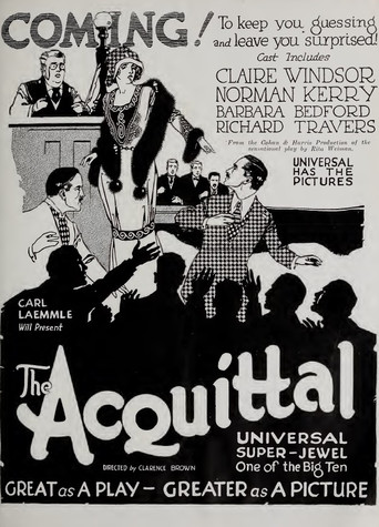 Movie poster for The Acquittal (1923)