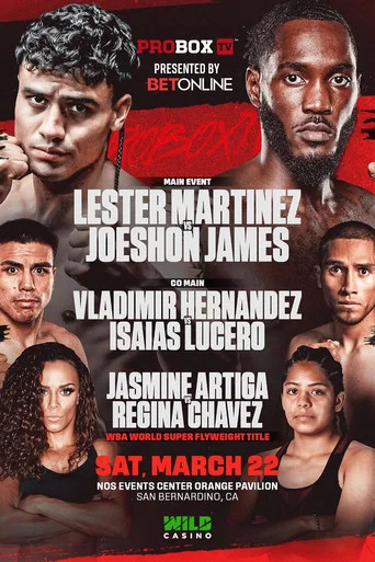 Movie poster for Lester Martinez vs. Joeshon James (2025)