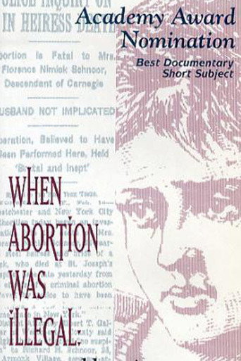 Movie poster for When Abortion Was Illegal: Untold Stories (1992)