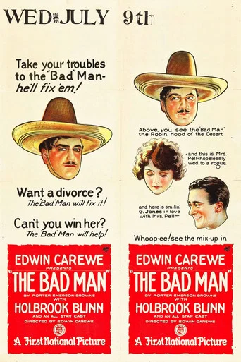 Movie poster for The Bad Man (1923)