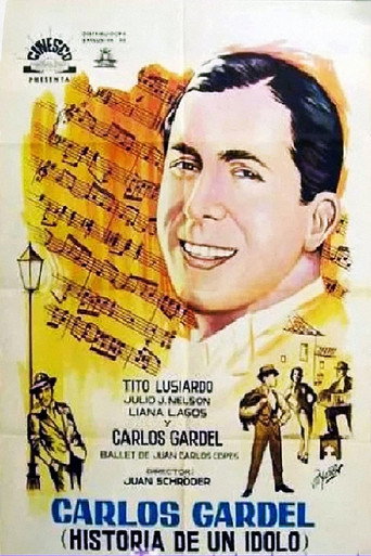 Movie poster for Carlos Gardel, Historia de un Ídolo (1964)