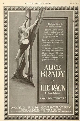 Movie poster for The Rack (1915)