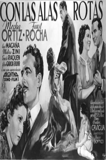 Movie poster for Con las alas rotas (1938)