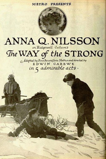 Movie poster for The Way of the Strong (1919)