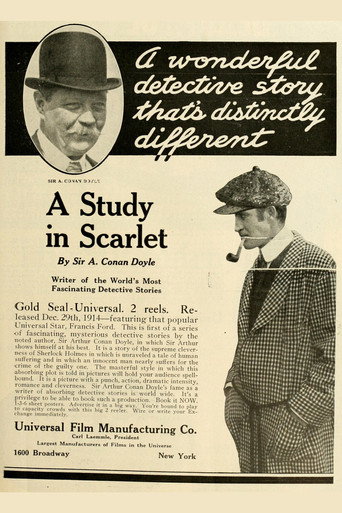 Movie poster for A Study in Scarlet (1914)