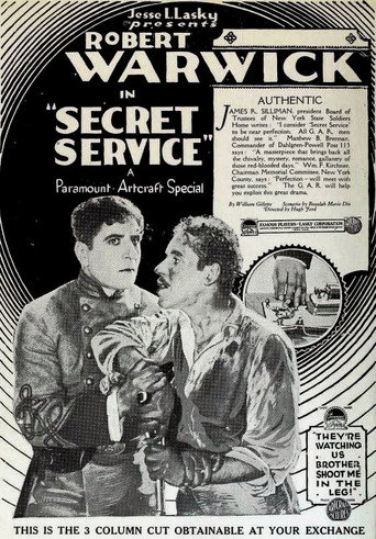 Movie poster for Secret Service (1919)