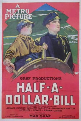 Movie poster for Half-a-Dollar Bill (1924)