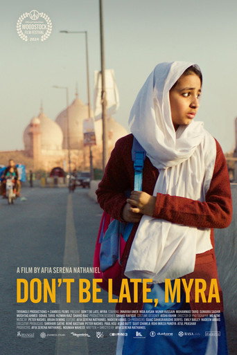 Don't be late, Myra poster