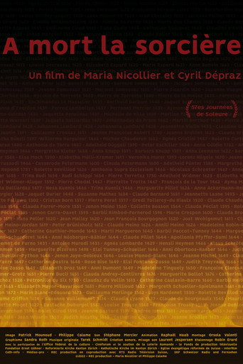 Movie poster for À mort la sorcière (2022)