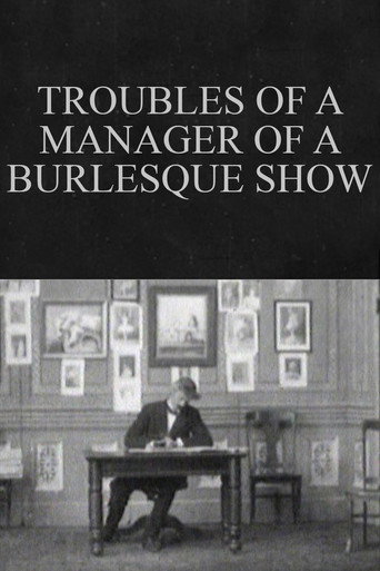 Movie poster for Troubles of a Manager of a Burlesque Show (1904)