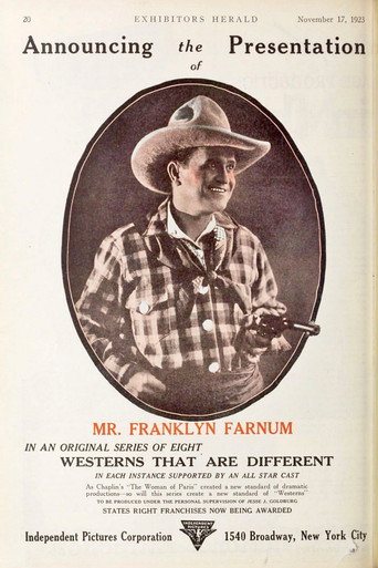 Movie poster for A Two Fisted Tenderfoot (1924)