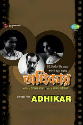 Movie poster for Adhikar (1939)