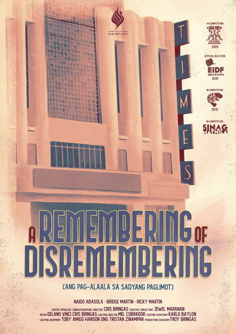 Movie poster for A Remembering of Disremembering (2020)