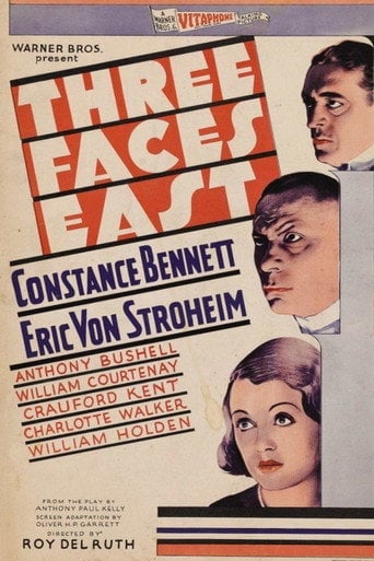 Movie poster for Three Faces East (1930)