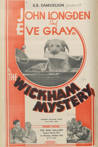 Movie poster for The Wickham Mystery (1931)
