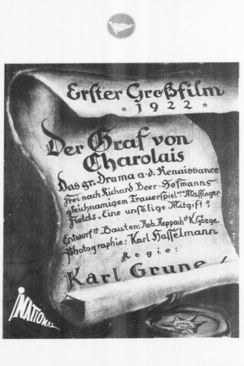 Movie poster for Der Graf von Charolais (1922)