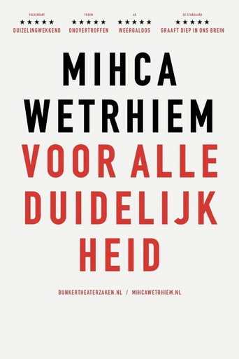 Movie poster for Micha Wertheim: Voor Alle Duidelijkheid (2020)