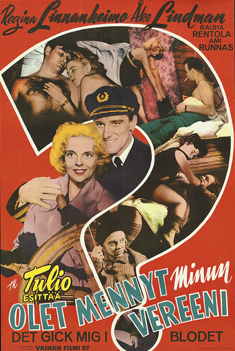 Movie poster for Olet mennyt minun vereeni (1956)