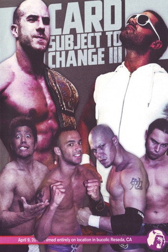 Movie poster for PWG: Card Subject To Change III (2011)