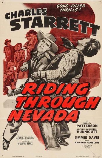 Movie poster for Riding Through Nevada (1942)