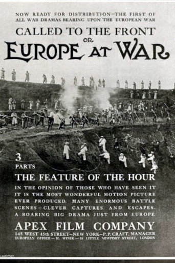 Movie poster for Called to the Front (1914)