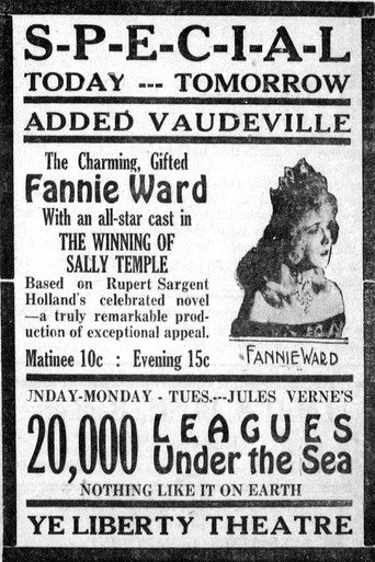 Movie poster for The Winning of Sally Temple (1917)