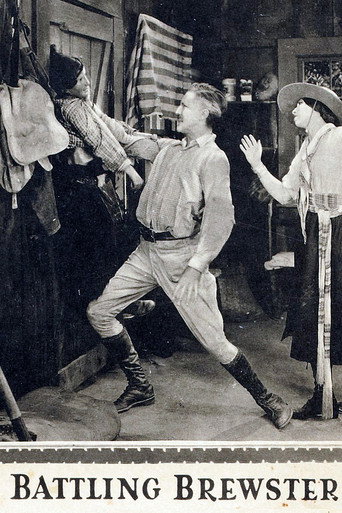 Movie poster for Battling Brewster (1924)