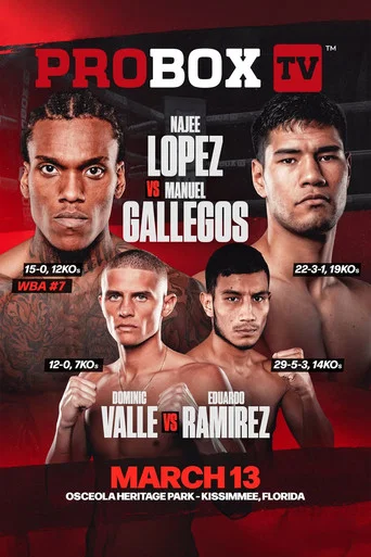 Movie poster for Najee Lopez vs. Manuel Gallegos (2026)
