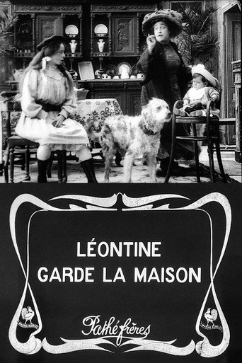 Movie poster for Léontine Keeps House (1912)