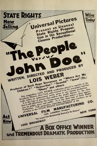 Movie poster for The People vs. John Doe (1916)