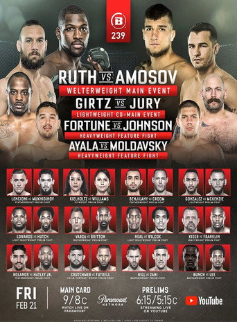 Movie poster for Bellator 239: Ruth vs Amosov (2020)