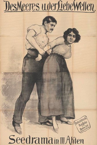 Movie poster for The Waves of the Sea and Love (1912)