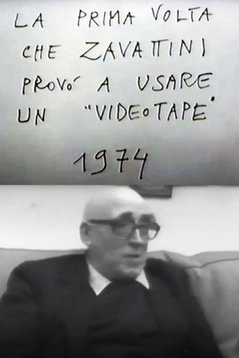 Movie poster for La prima volta che Zavattini provò ad usare un videotape (1993)
