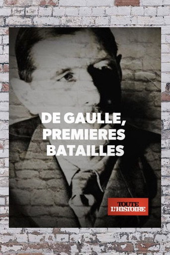 Movie poster for De Gaulle 1940, premières batailles (2020)