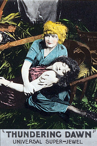 Movie poster for Thundering Dawn (1923)